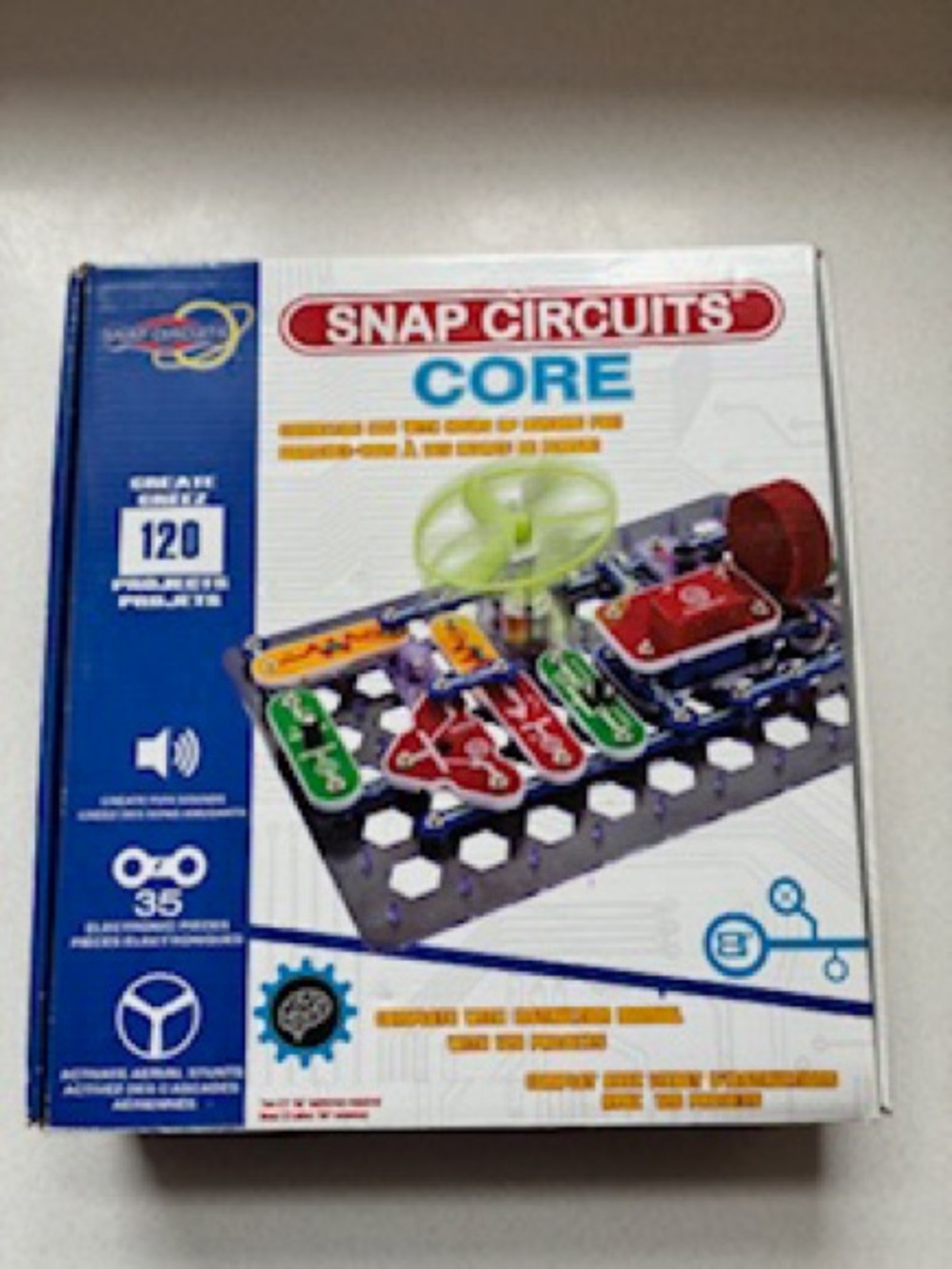 CORE Electronic Learning Kit - White/Blue - Kids STEM Toy
